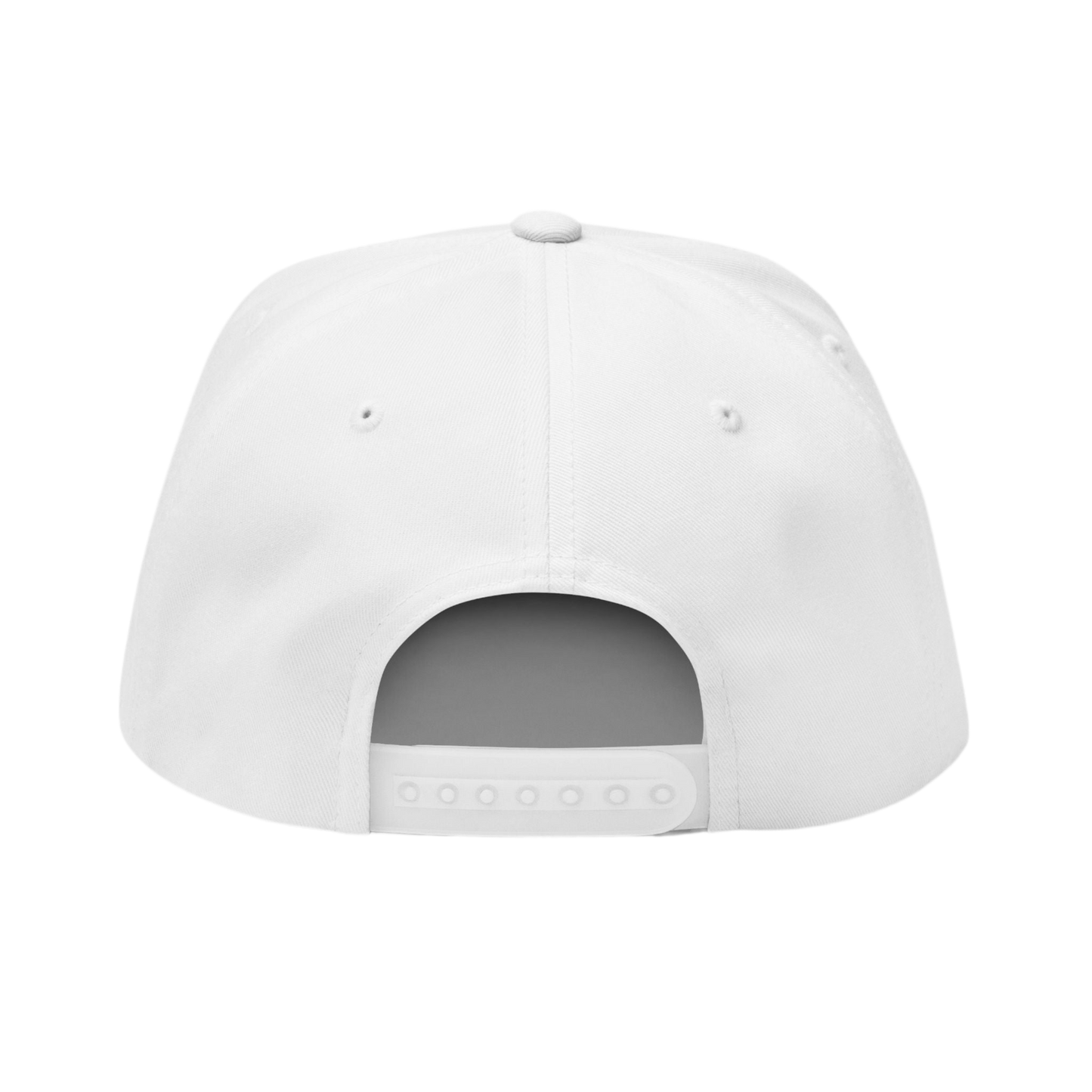 Skinny Flat Bill Cap – Money Print Embroidered Snapback Hat