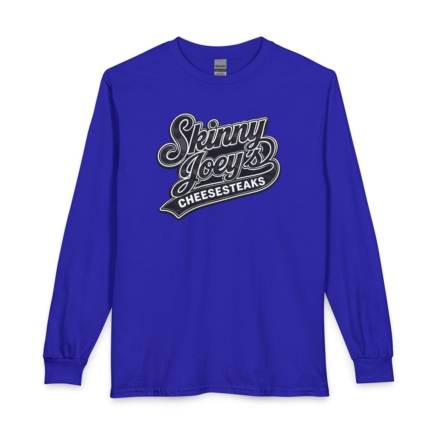 Skinny Joey’s Cheesesteaks Long Sleeve Tee — Retro Diner Logo Shirt