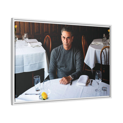 Skinny Joey Merlino Autographed - "We Can Go Anywhere" Matte Canvas, Black Frame