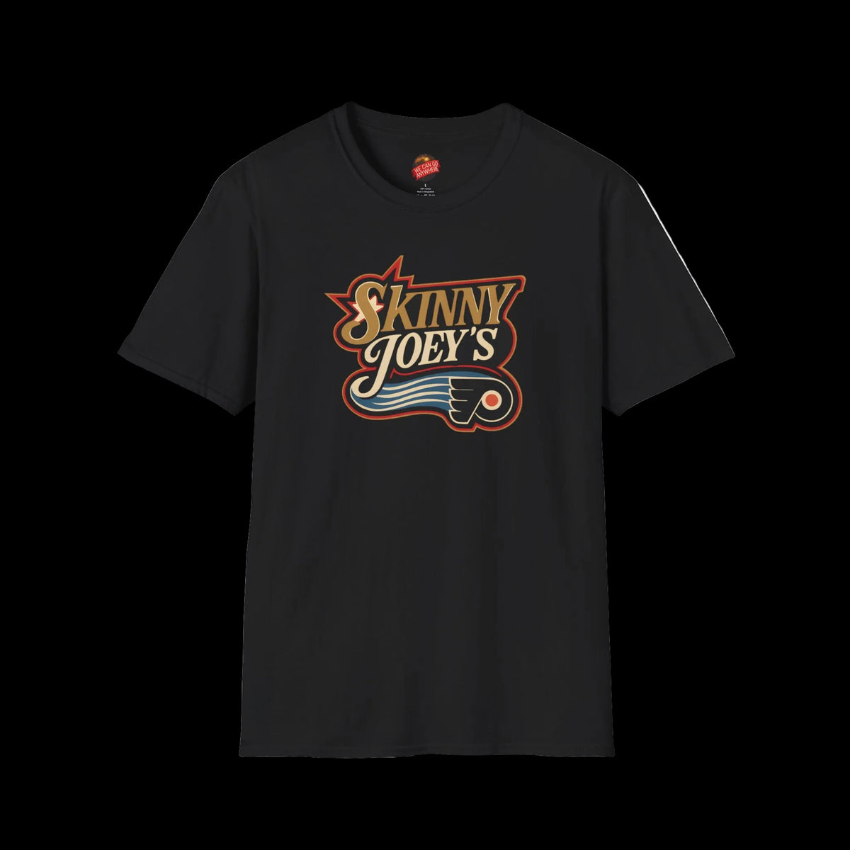 Retro Flyers graphic tee, gallery photo 11, The Skinny with Joey Merlino podcast merch