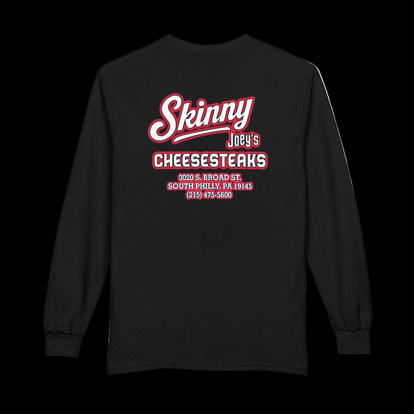 Skinny Joeys Cheesesteaks Long Sleeve Tee - Retro Diner Logo Shirt - view 9 - Skinny Joey's Cheesesteaks