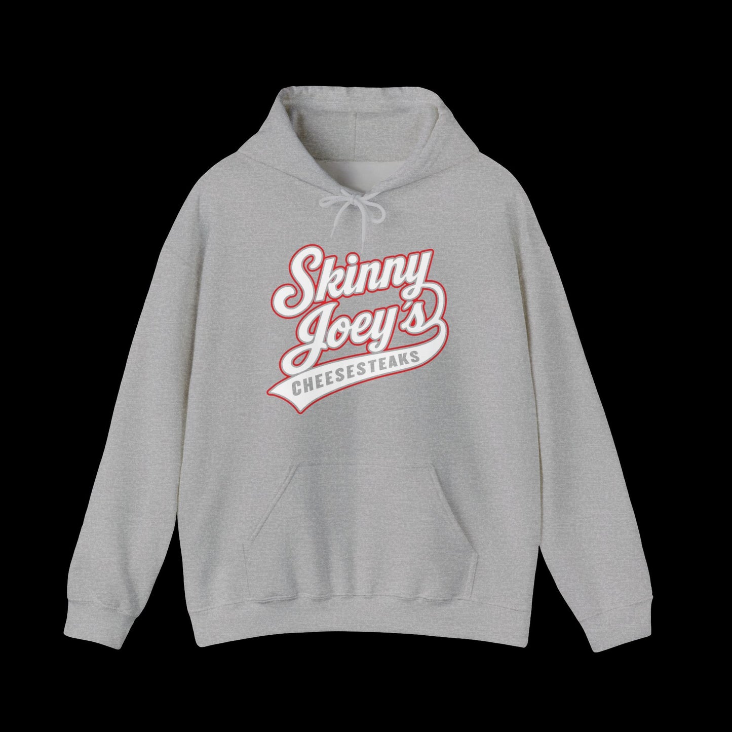 Skinny Joey's Cheesesteaks Hoodie — Retro Deli Logo Pullover