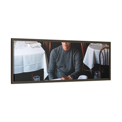 Skinny Joey Merlino Autographed - "We Can Go Anywhere" Matte Canvas, Black Frame