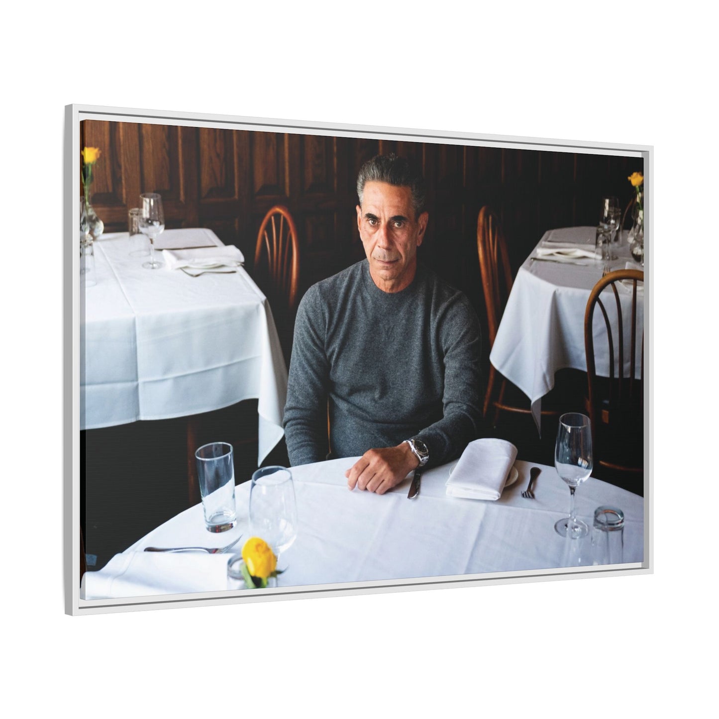 Skinny Joey Merlino Autographed - "We Can Go Anywhere" Matte Canvas, Black Frame