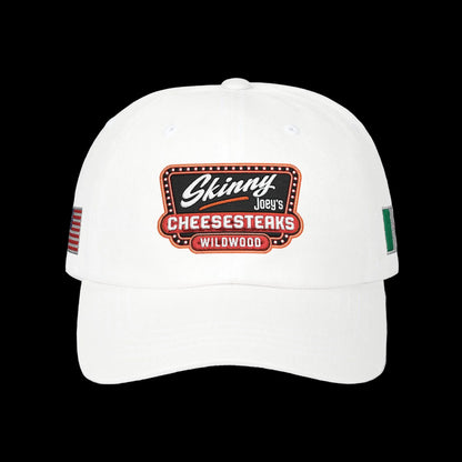 Skinny Joeys Cheesesteaks Wildwood Classic Dad Cap - back view - Skinny Joey's Cheesesteaks