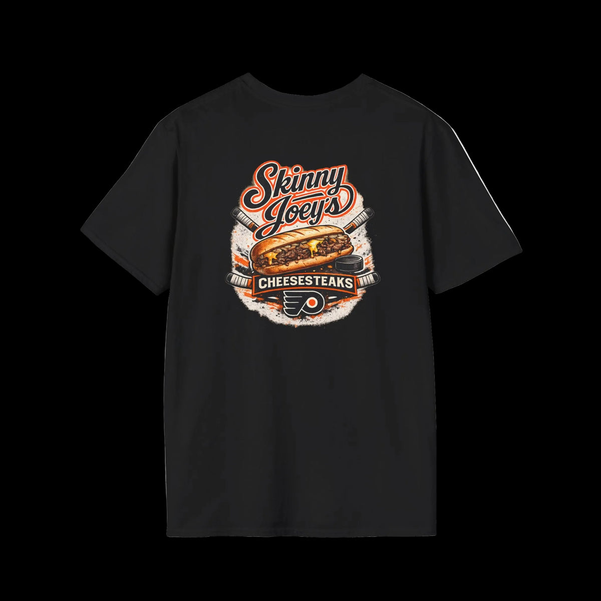 Retro Flyers graphic tee, gallery photo 6, Philly crime family culture apparel