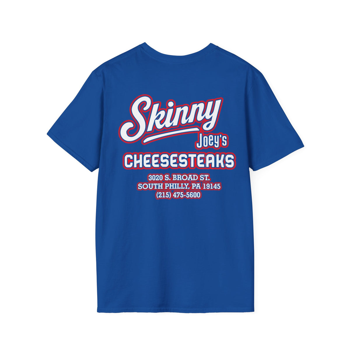 Skinny Joey’s Cheesesteaks Unisex Softstyle T-Shirt | South Philly 3020 S. Broad St.