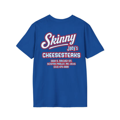 Skinny Joey’s Cheesesteaks Unisex Softstyle T-Shirt | South Philly 3020 S. Broad St.