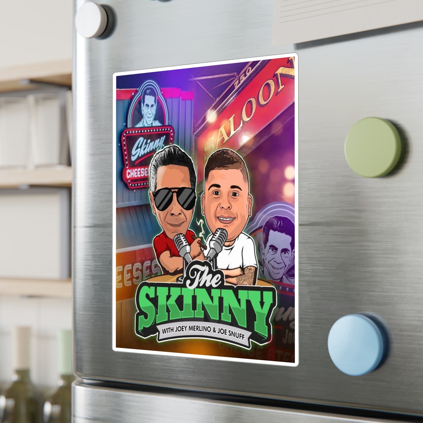 The Skinny Podcast Kiss-Cut Vinyl Decal