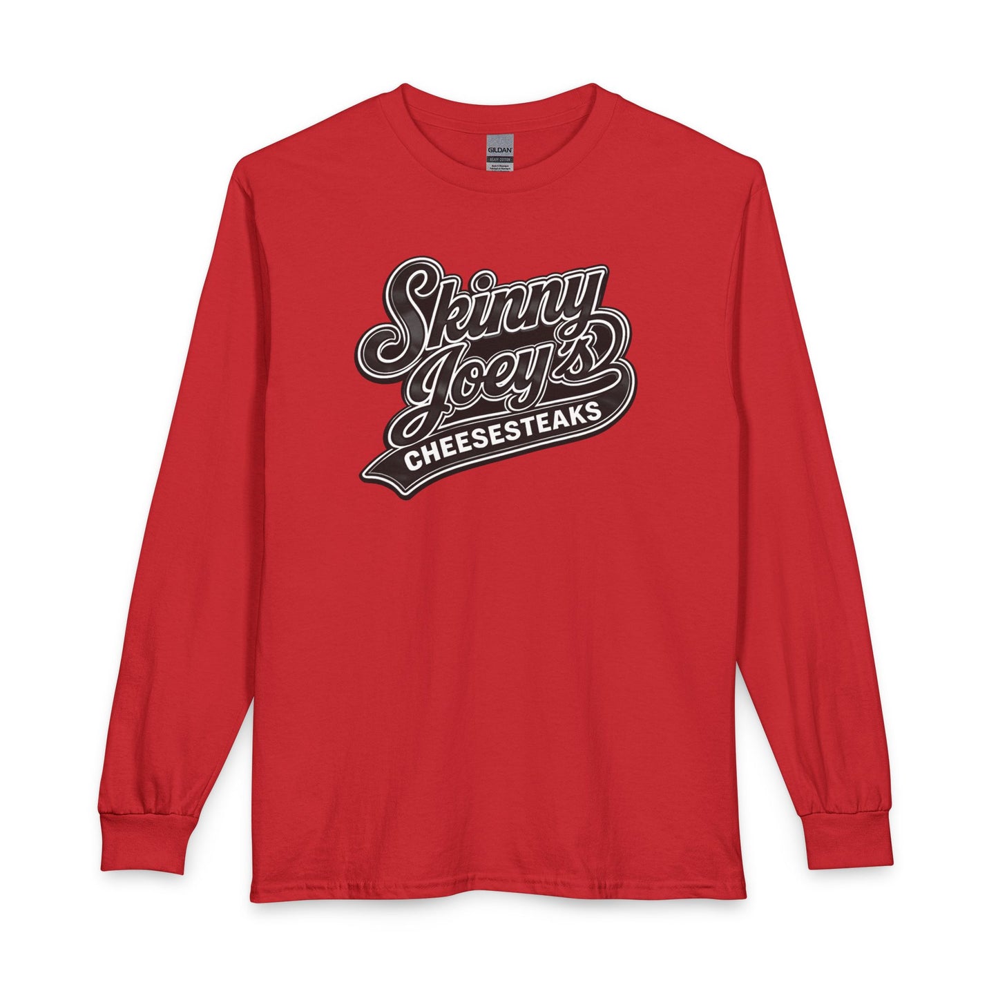 Skinny Joey’s Cheesesteaks Long Sleeve Tee — Retro Diner Logo Shirt