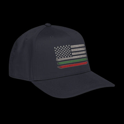 Embroidered Italian American Trucker Hat