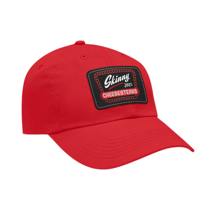 Skinny Joey Leather Patch Dad Hat