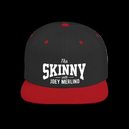 The Skinny with Joey Merlino embroidered cap in black and red, Skinny Joey Merlino Philly mob merch