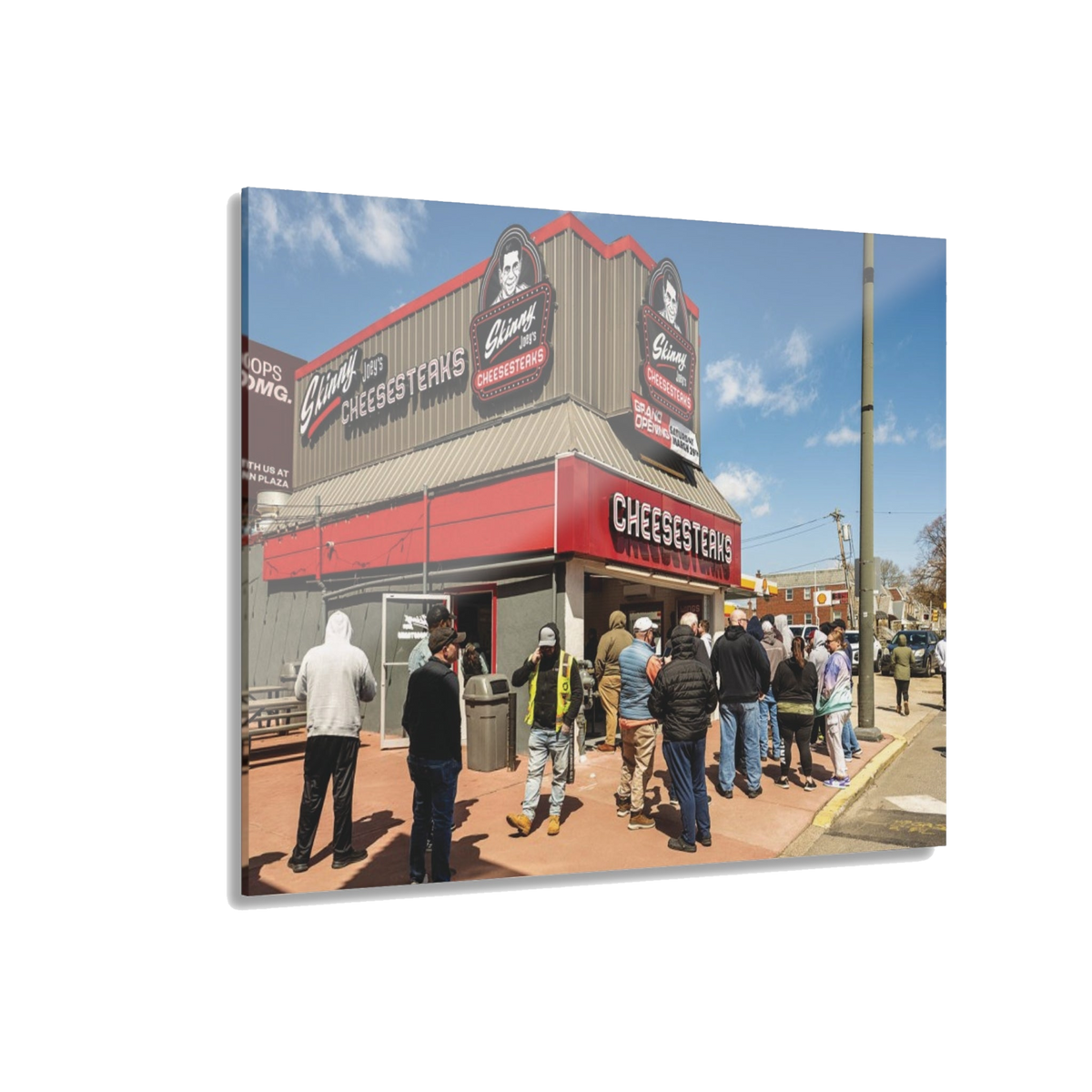 Skinny Joey's Cheesesteaks acrylic wall art, 14x11 in, The Skinny Podcast with Joey Merlino & Lil Snuff merch