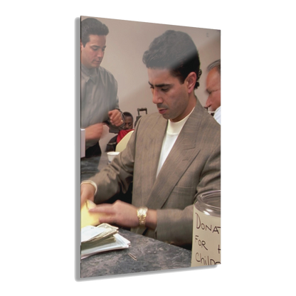 Joey Merlino vintage acrylic wall art, 20x30 in, Philadelphia streetwear