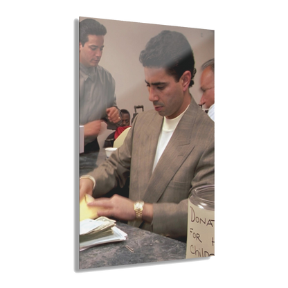Joey Merlino vintage acrylic wall art, 24x36 in, Skinny Joey's Cheesesteaks apparel