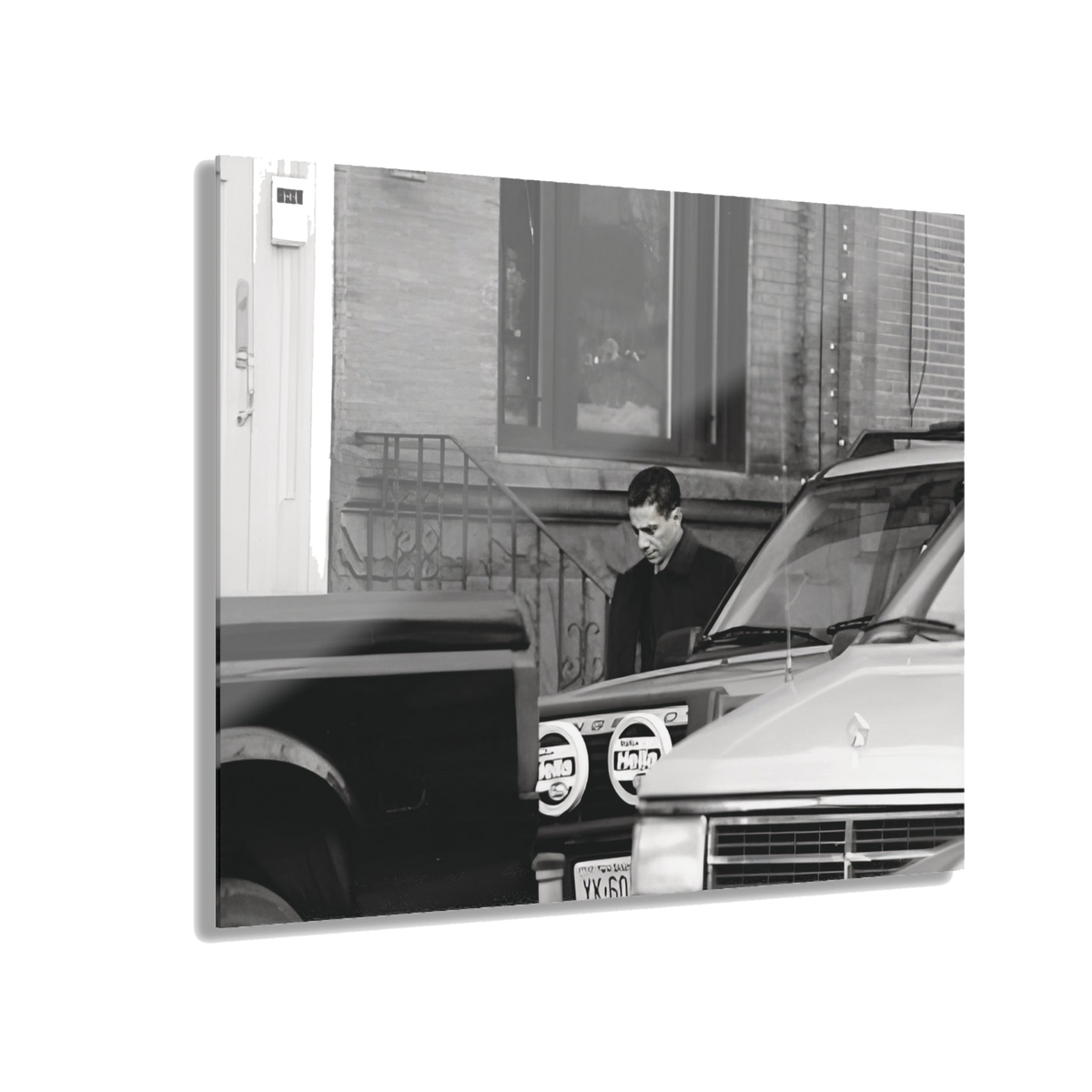 Under Surveillance Joey Merlino acrylic wall art, 20x16 in, Skinny Joey's Cheesesteaks apparel