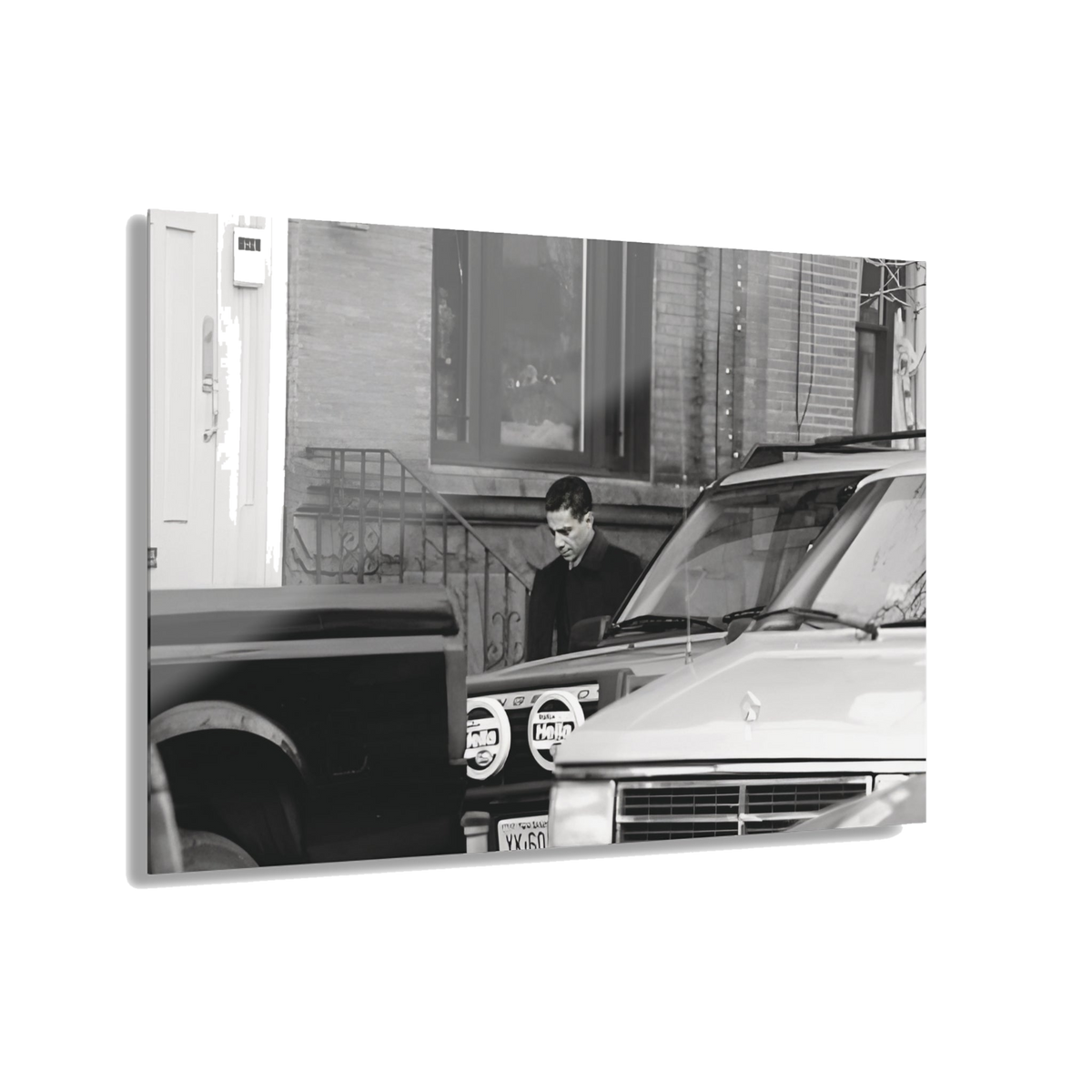 Under Surveillance Joey Merlino acrylic wall art, 30x20 in, South Philly streetwear
