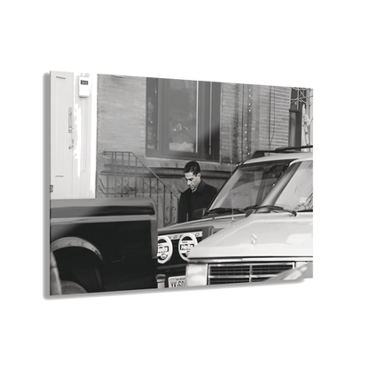 Under Surveillance Joey Merlino acrylic wall art, 30x20 in, South Philly streetwear