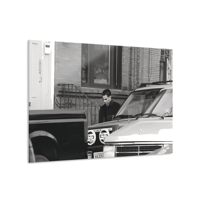 Under Surveillance Joey Merlino acrylic wall art, 36x24 in, Philadelphia streetwear