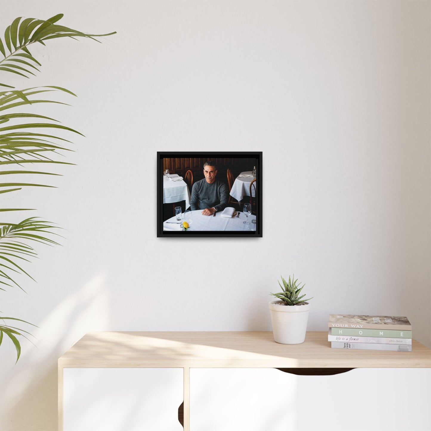 Skinny Joey Merlino Autographed - "We Can Go Anywhere" Matte Canvas, Black Frame