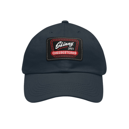 Skinny Joey leather patch dad hat, gallery photo 41, The Skinny with Joey Merlino podcast merch