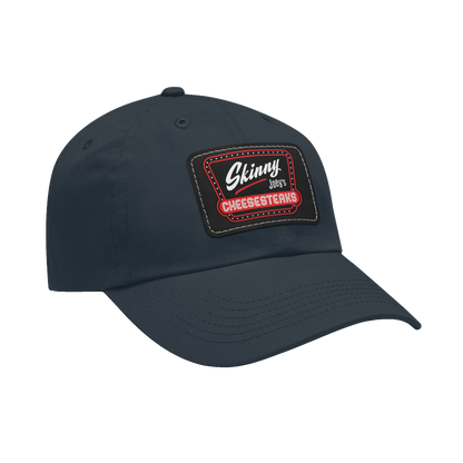 Skinny Joey leather patch dad hat, gallery photo 34, The Skinny with Joey Merlino podcast merch