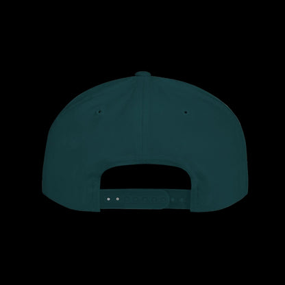Skinny Joeys x Eagles 2026 flat bill snapback in spruce, back, The Skinny with Joey Merlino Podcast