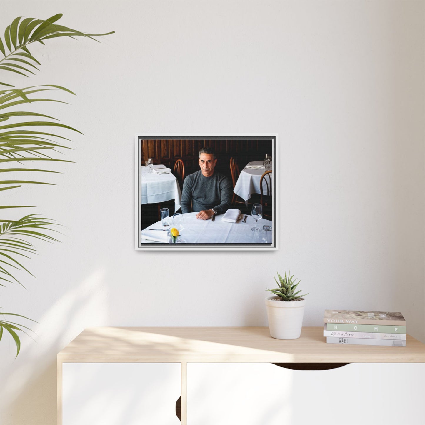 Skinny Joey Merlino Autographed - "We Can Go Anywhere" Matte Canvas, Black Frame