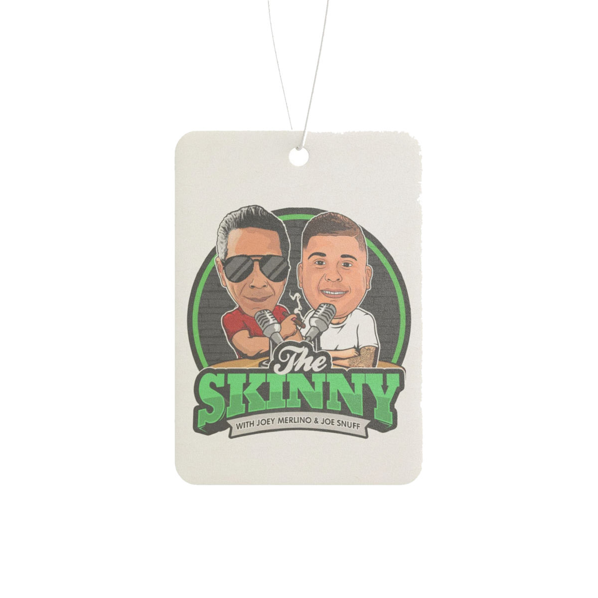 The Skinny Podcast car air freshener, South Philly streetwear