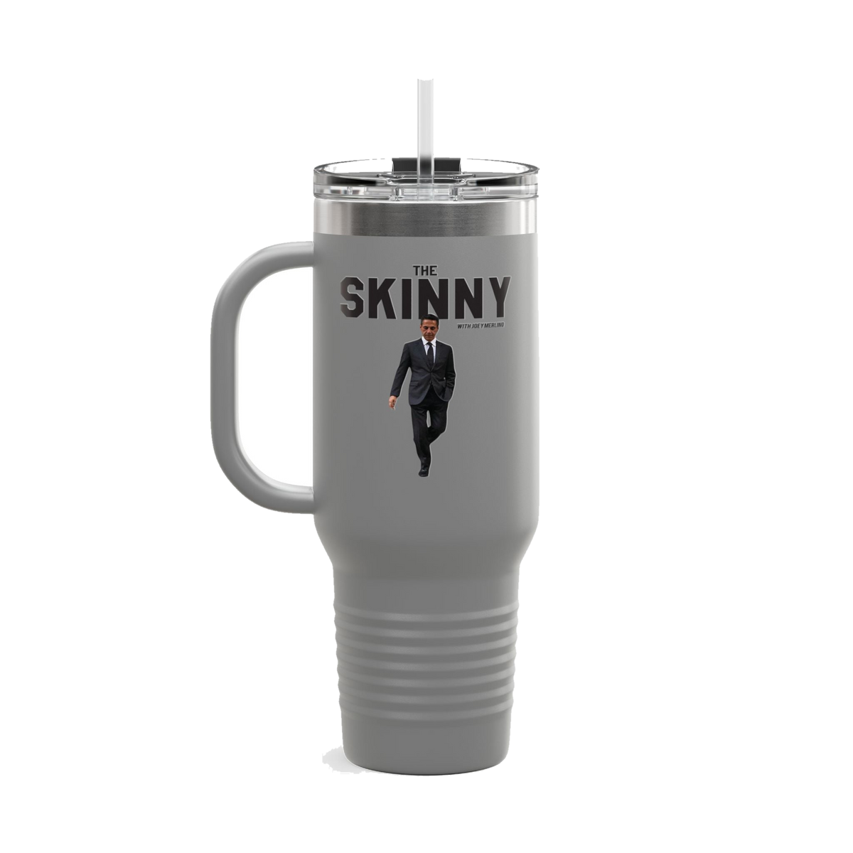 The Skinny 40oz insulated travel mug, Skinny Joey's Cheesesteaks apparel