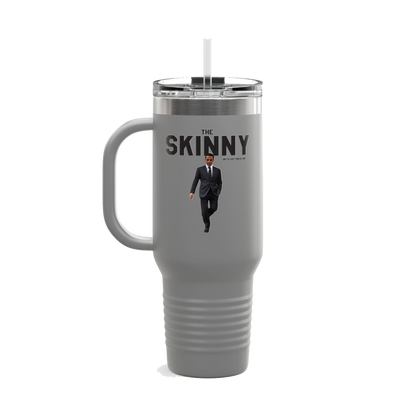 The Skinny 40oz insulated travel mug, Skinny Joey's Cheesesteaks apparel