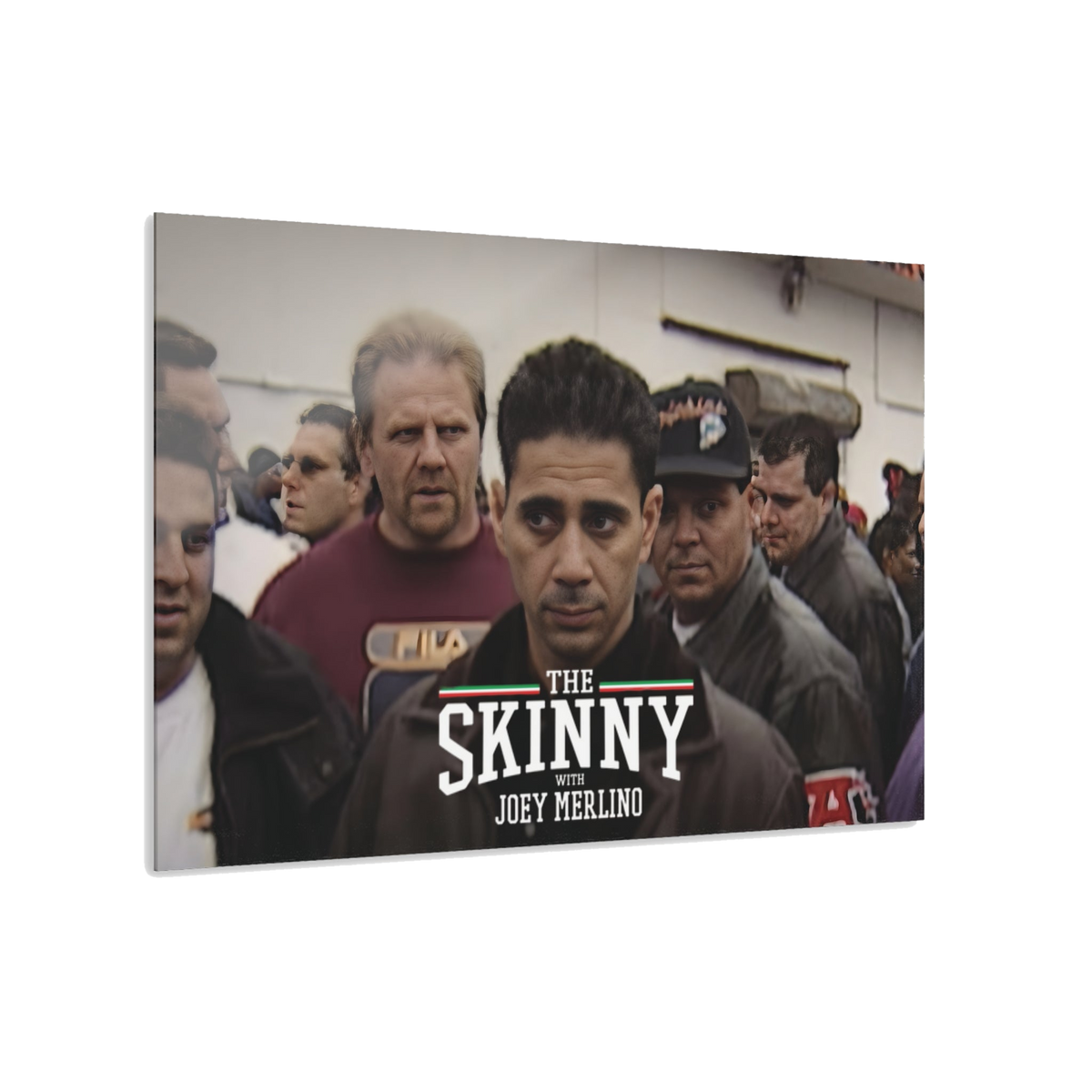 Joey Merlino acrylic glass wall art, 36x24 in, Philadelphia streetwear