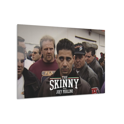 Joey Merlino acrylic glass wall art, 36x24 in, Philadelphia streetwear