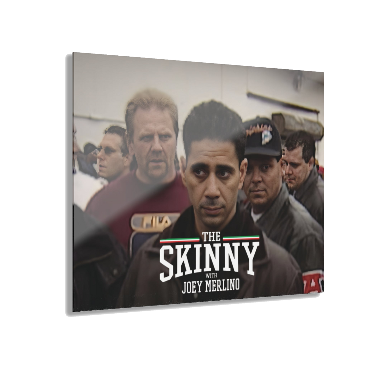 Joey Merlino acrylic glass wall art, 20x16 in, Philadelphia streetwear