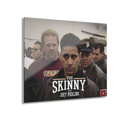 Joey Merlino acrylic glass wall art, 20x16 in, Philadelphia streetwear