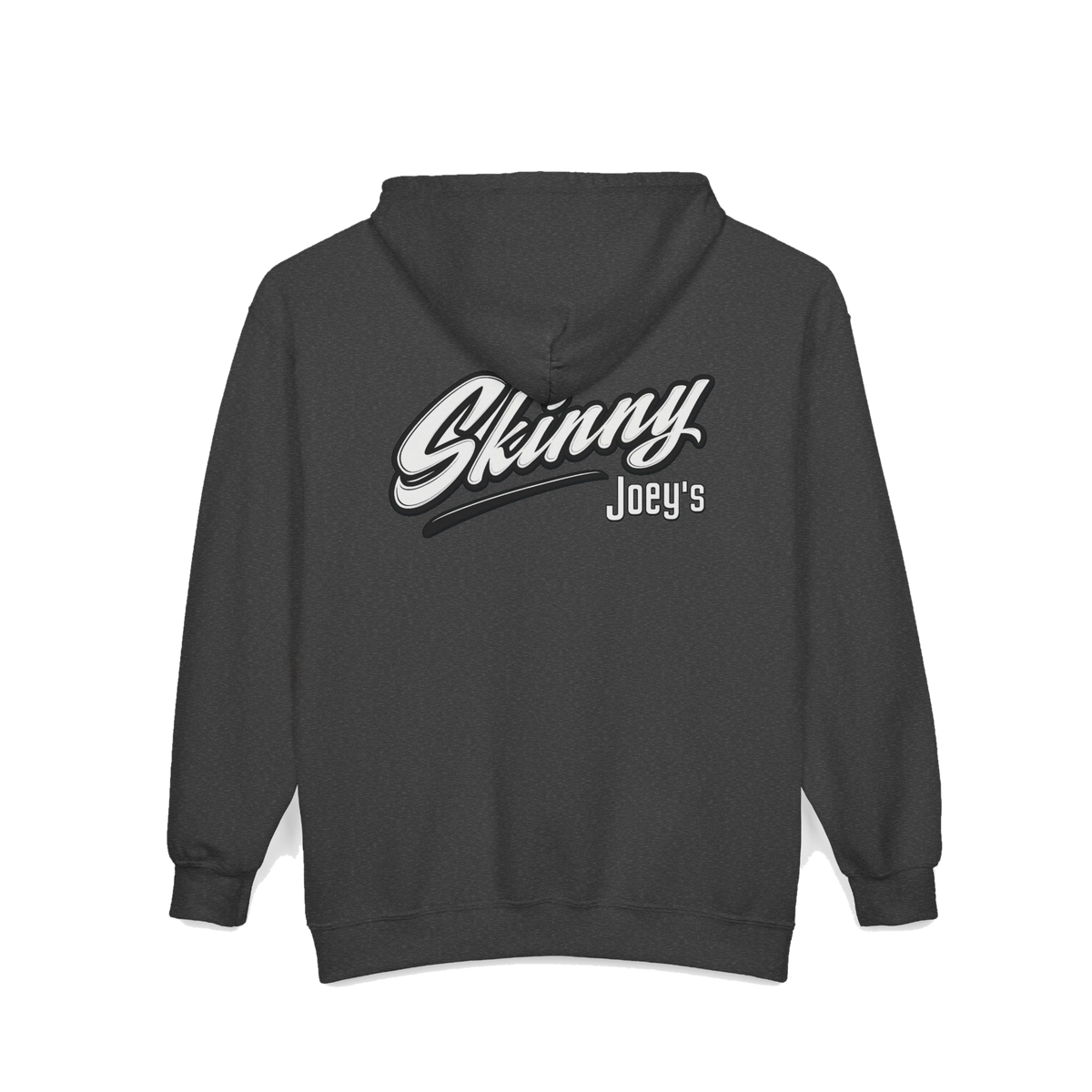 Skinny Joey's vintage script zip-up hoodie, gallery photo 13, The Skinny Podcast with Joey Merlino & Lil Snuff merch