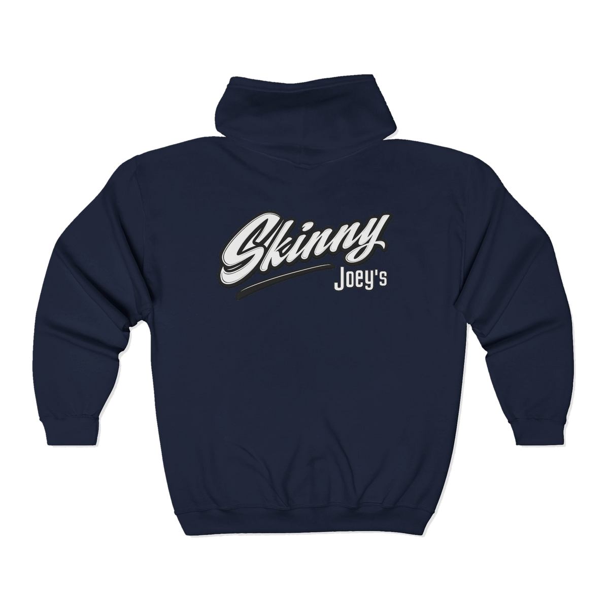 Skinny Joey's vintage script zip-up hoodie, gallery photo 14, Skinny Joey's Cheesesteaks apparel