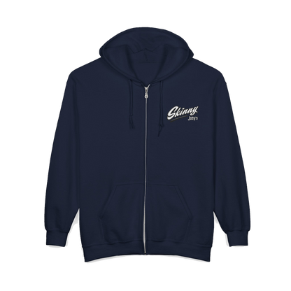 Skinny Joey's vintage script zip-up hoodie, gallery photo 15, South Philly streetwear