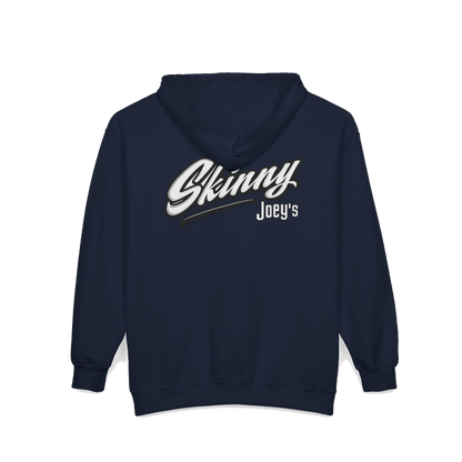Skinny Joey's vintage script zip-up hoodie, gallery photo 16, Philadelphia streetwear