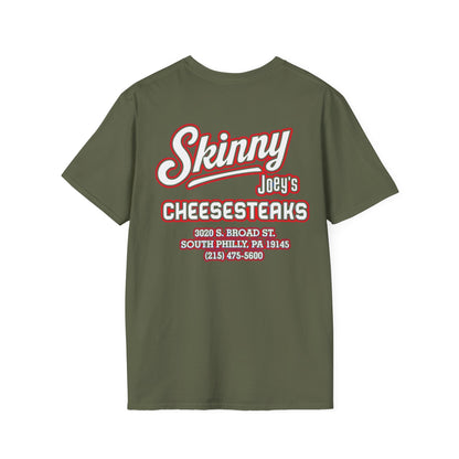 Skinny Joey’s Cheesesteaks Unisex Softstyle T-Shirt | South Philly 3020 S. Broad St.