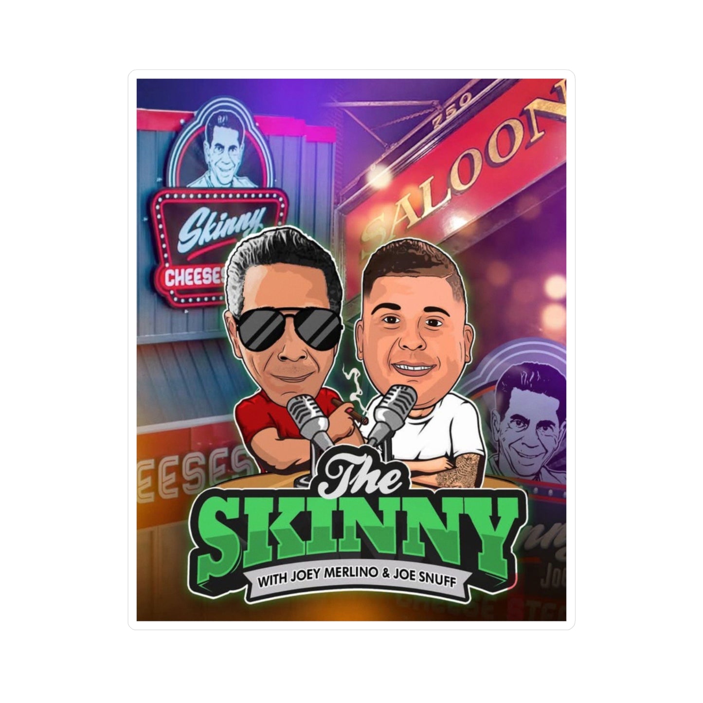 The Skinny Podcast Kiss-Cut Vinyl Decal