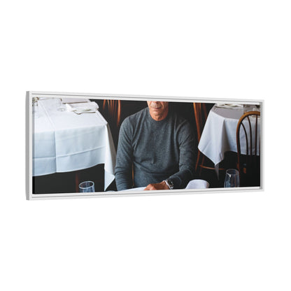 Skinny Joey Merlino Autographed - "We Can Go Anywhere" Matte Canvas, Black Frame