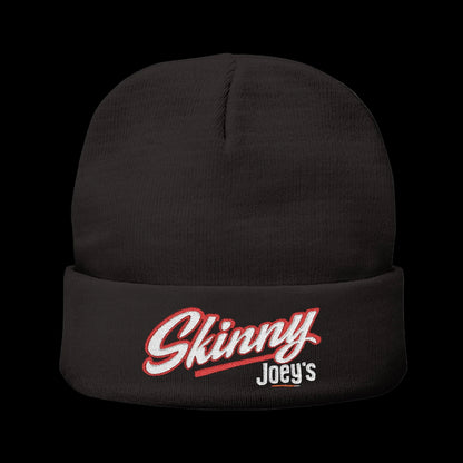 Embroidered 'Skinny' Knit Beanie Winter
