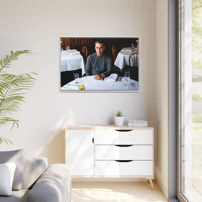 Skinny Joey Merlino Autographed - "We Can Go Anywhere" Matte Canvas, Black Frame