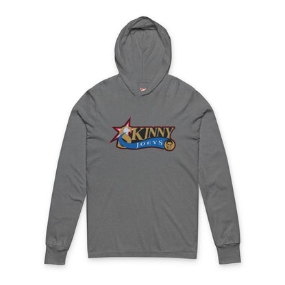 Skinny Joey's Cheesesteaks Hooded Long Sleeve Tee — Retro Diner Logo Shirt