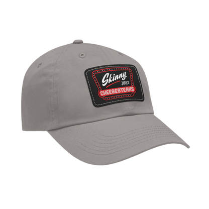 Skinny Joey Leather Patch Dad Hat