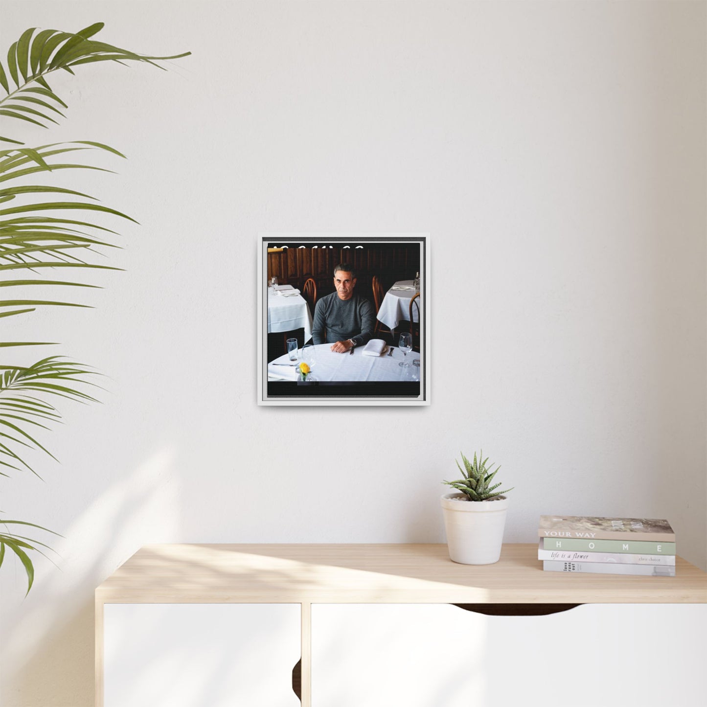 Skinny Joey Merlino Autographed - "We Can Go Anywhere" Matte Canvas, Black Frame