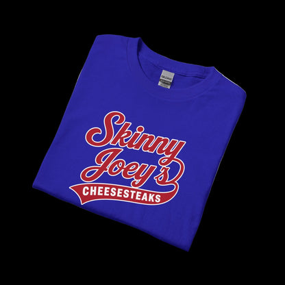 Skinny Joey’s Cheesesteaks Long Sleeve Tee — Retro Diner Logo Shirt