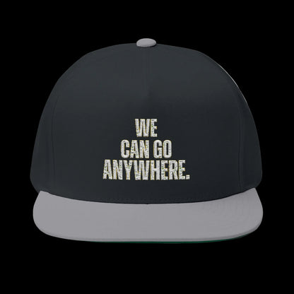 We Can Go Anywhere Embroidered Skinny Joey Hat